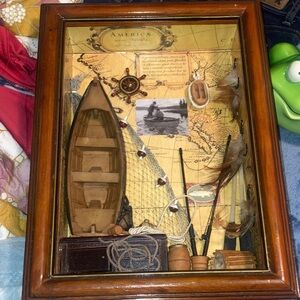 Vintage Nautical Shadow Box Decor